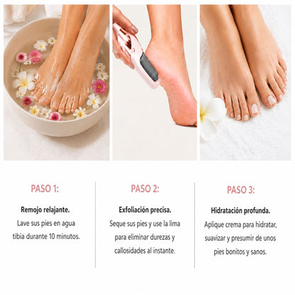 Removedor de callos Pro - Recargable con LUZ LED
